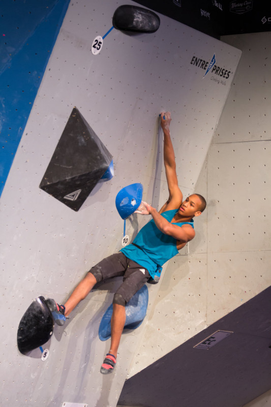 Kai Lightner Evolv Team Athlete   Kai Lightner Climbing In Gym 1 800x800 